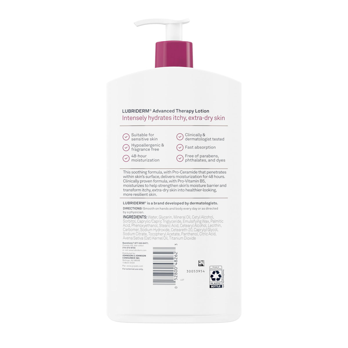 Lubriderm dermatologist-developed seal emphasizing trusted formulation benefit