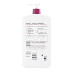Lubriderm dermatologist-developed seal emphasizing trusted formulation benefit
