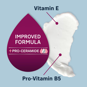 Lubriderm lotion texture on skin showing smooth spreadability and quick absorption