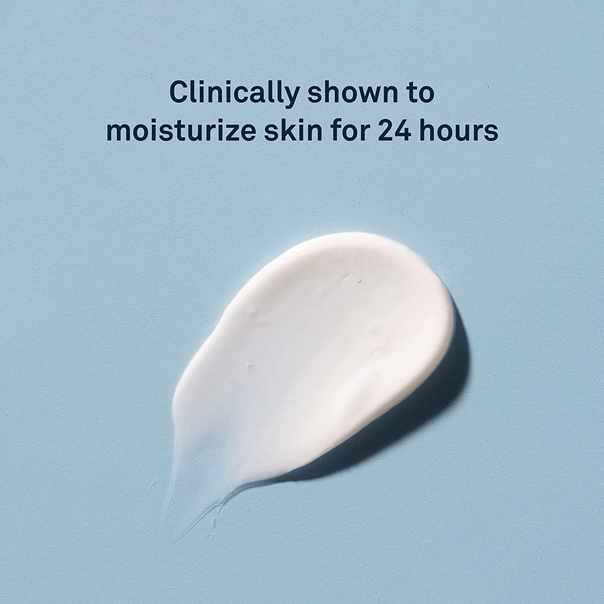Lubriderm lotion texture pouring to show lightweight hydration benefit