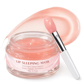 Lubynia jar front view showing packaging and benefit of deep overnight hydration