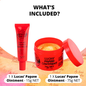 Lucas Papaw 15g tube lip applicator close-up for hygienic touch-ups