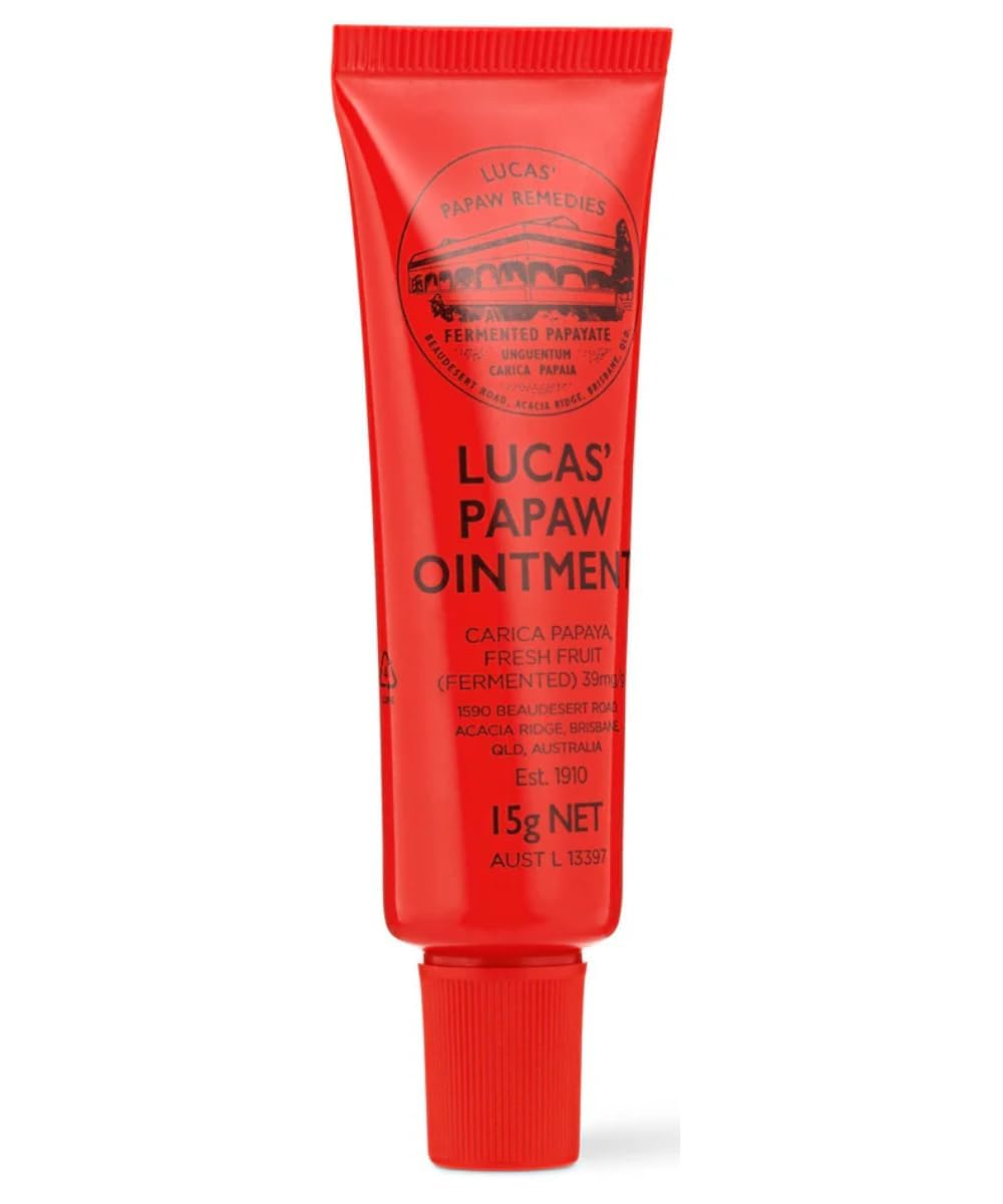 Lucas Papaw close-up of tapered lip applicator demonstrating precise, hygienic application