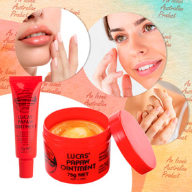 Lucas Papaw ointment texture close-up demonstrating smooth moisturizing barrier