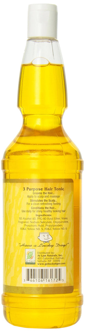 Lucky Tiger in-hands application on hair demonstrating scalp stimulation and instant neatness