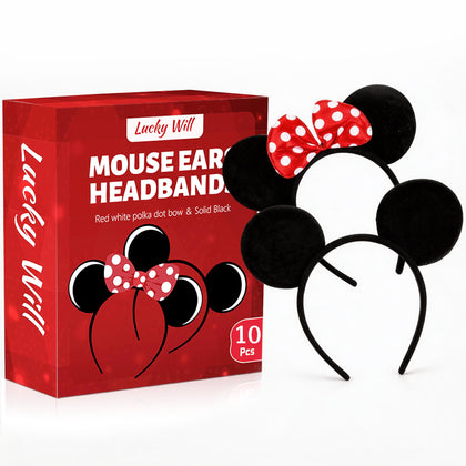 Lucky Will front packaging showing ten headbands and gift-ready box, convenient bulk supply
