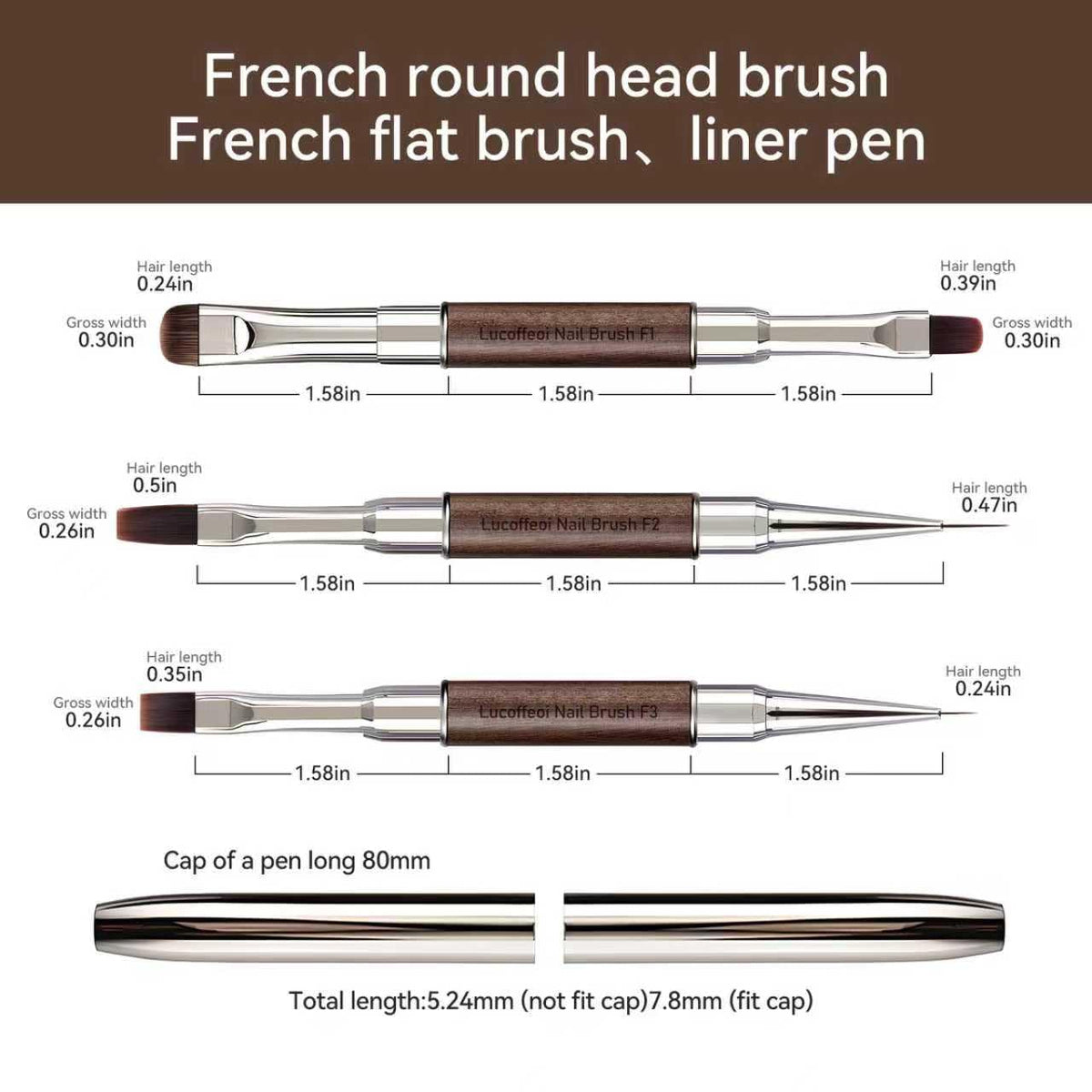 Lucoffeoi brushes on a vanity during a home manicure demonstrating professional results