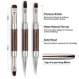 Lucoffeoi square flat brush spreading glitter evenly for clean decorative finishes