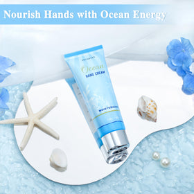 LUCOTIYA bath ball in hand producing rich lather for gentle exfoliation