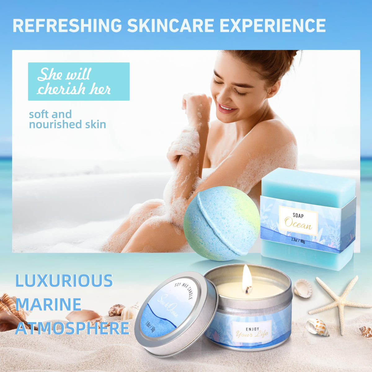 LUCOTIYA body lotion pump detail highlighting fast-absorbing hydration