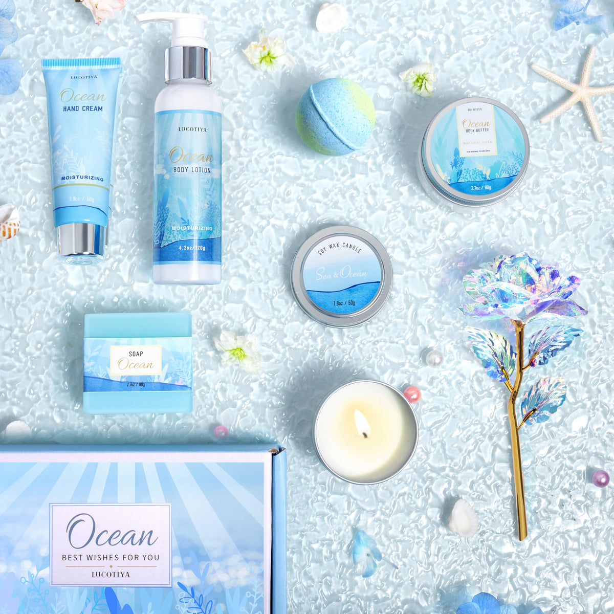 LUCOTIYA ocean soap close-up revealing texture and gentle exfoliation benefit