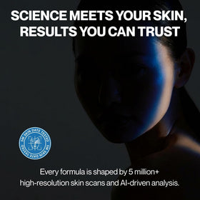 ludient serum in a bathroom routine setting for daily use