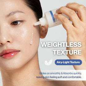 ludient serum being applied on hand demonstrating smooth spread