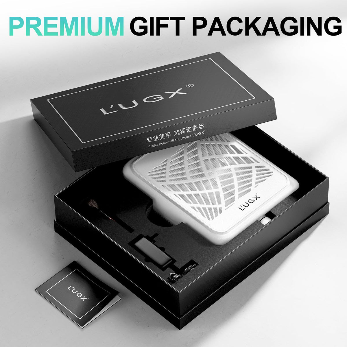 L'UGX with two filters and accessories showing included components benefit