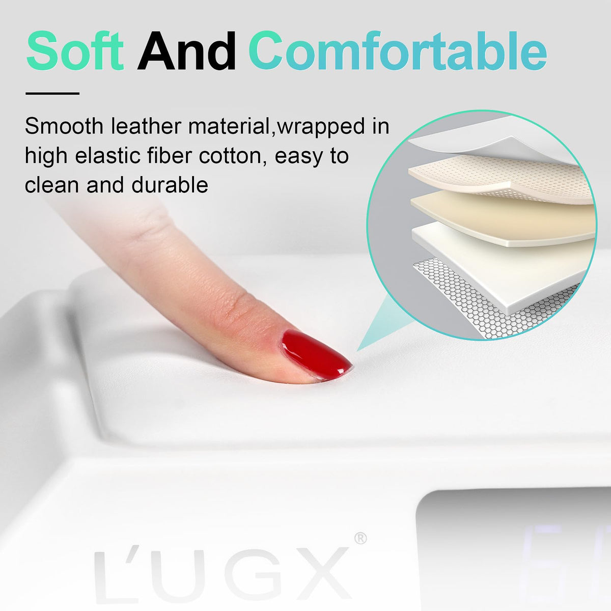 L'UGX retractable tray open, easy access and quick cleaning benefit