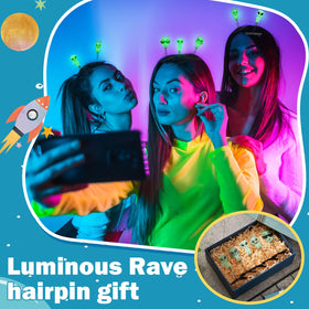 Luinabio clips styled in hair at a festival, adds playful glow