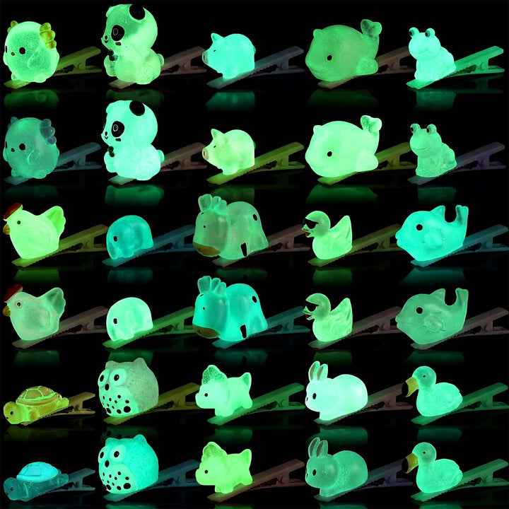 Luinabio front packaging showing 30 animal clips and colorful assortment benefit