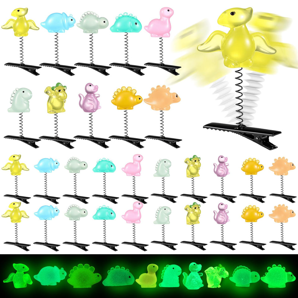 luinabio front packaging showing 30 colorful dinosaur clips and easy sharing benefit