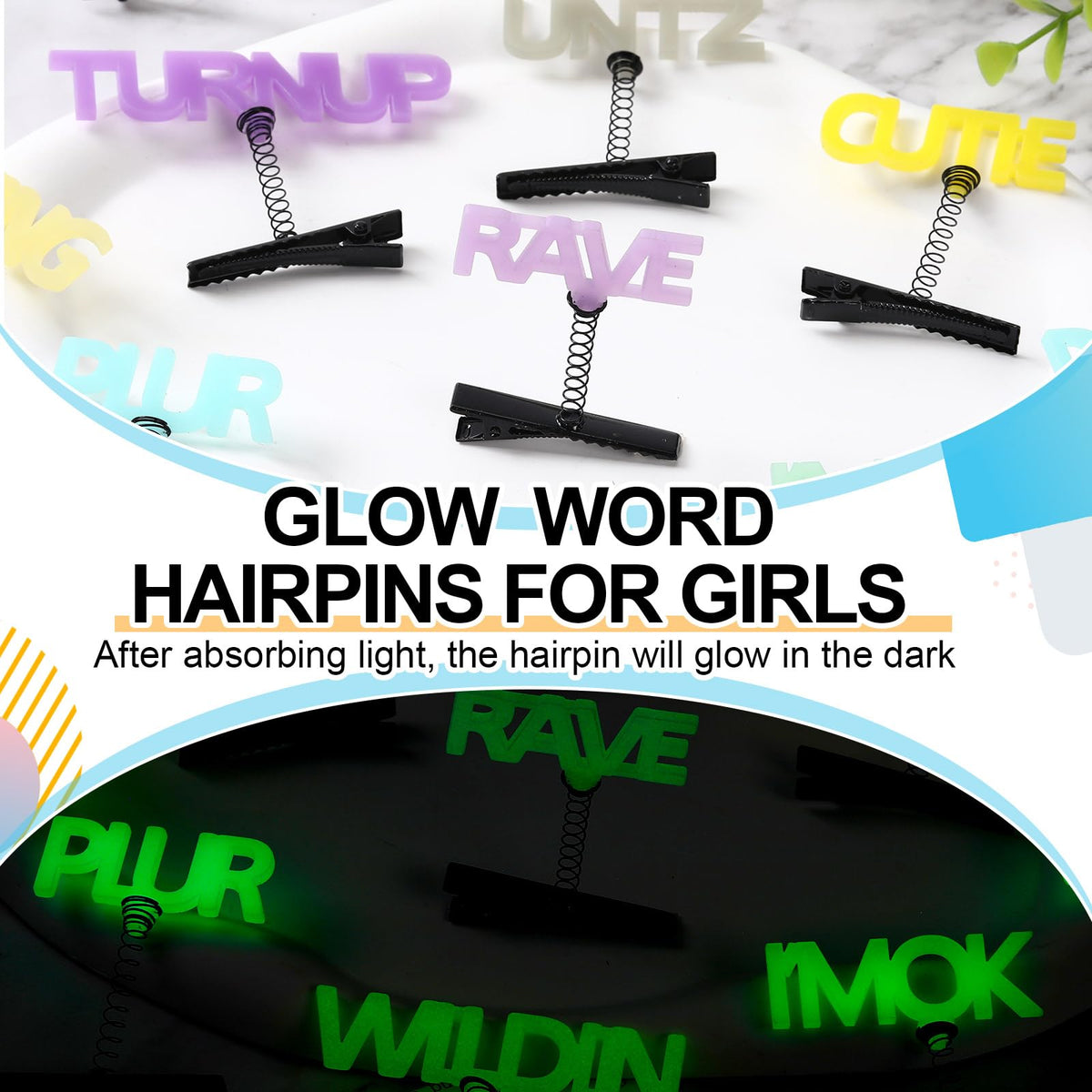 Luinabio clips styled in braid showing secure hold and decorative effect