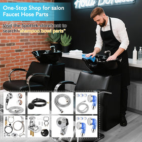 LukLoy in a salon backwash scene showing professional maintenance efficiency