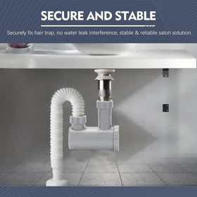 LukLoy with ruler for scale showing compact size for tight plumbing spaces