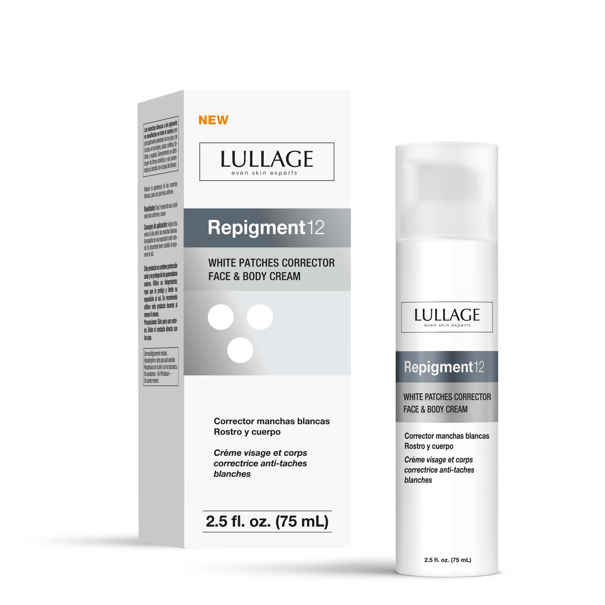 LULLAGE product front packaging showing bottle and branding for clearer skin