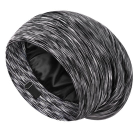 LULUSILK front view of sleep cap showing full shape and coverage benefit