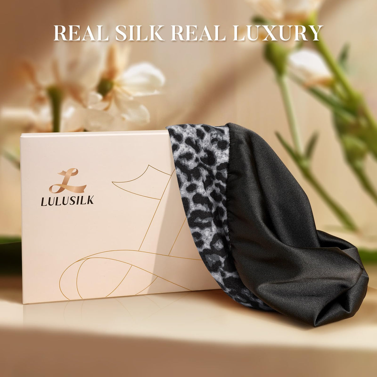 LULUSILK gift box presentation, ready-to-give hair protection gift