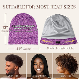 LULUSILK cap beside hands to show lightweight compact size and portability