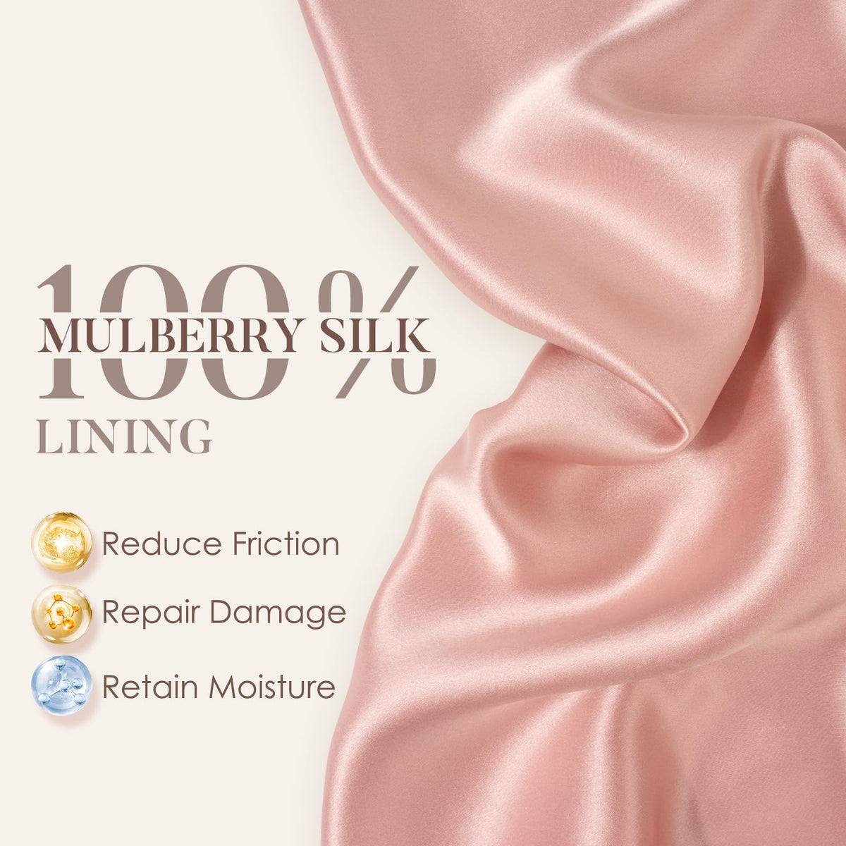 LULUSILK close-up of silk texture highlighting smooth surface