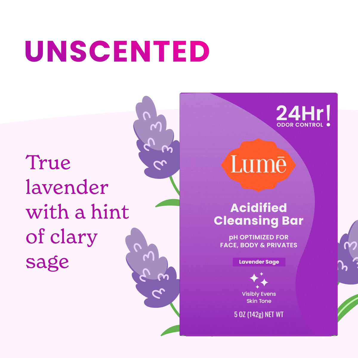 Lume Lavender Sage sliced bar revealing triple-milled density and longevity