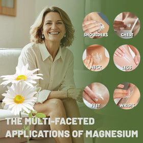 Applying Lumen Magnesium Cream on forearm demonstrating easy spread and non-greasy finish