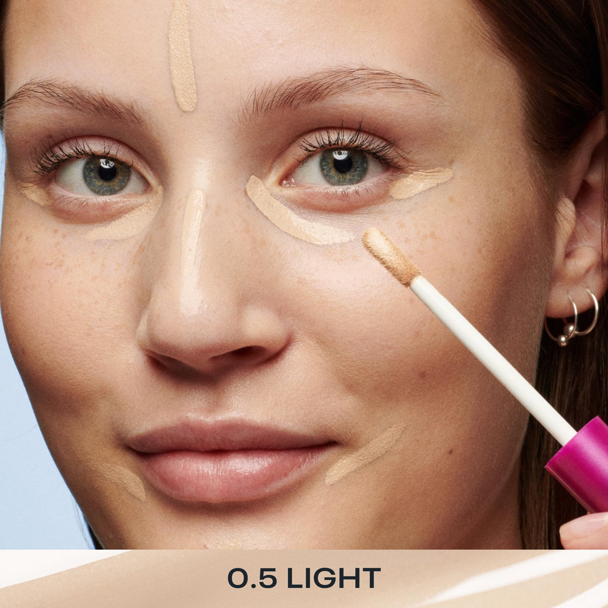 Lumene concealer multiple swatches on skin showing natural coverage options benefit