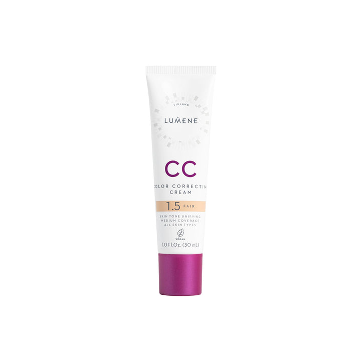 Lumene CC Cream front tube showing product and shade for quick identification and ease