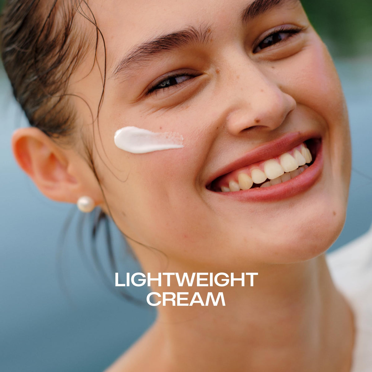 Lumene cream applied on hand demonstrating lightweight spreadability and hydration