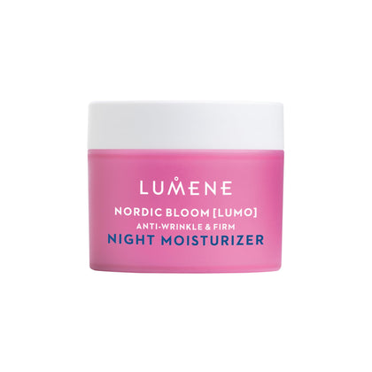 Lumene jar front view showing product branding and compact size benefits