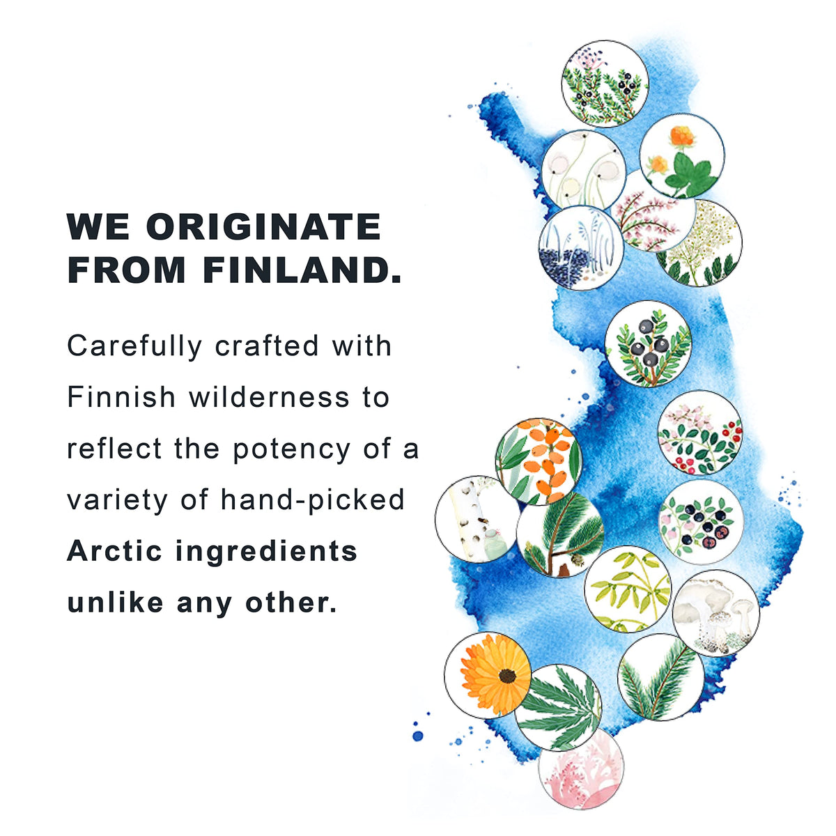 Sustainable packaging detail emphasizing Lumene circular beauty and eco benefit