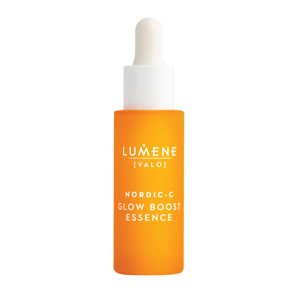 lumene bottle front packaging showing label and glow serum benefit