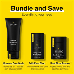 Lumin activated charcoal close-up highlighting deep-clean benefit