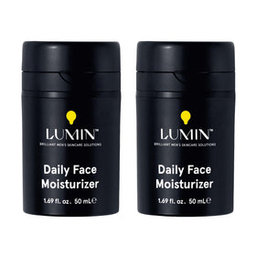Lumin front packaging showing two 50ml tubes and clear branding benefits