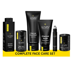 Lumin front packaging showing full kit and confident grooming result
