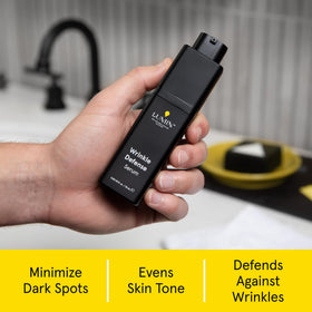 Lumin serum dropper dispensing clear texture and hydrating, fast-absorbing benefit