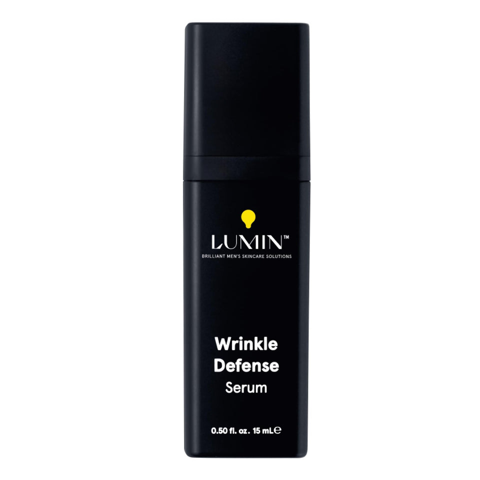 Lumin front packaging showing compact 15 mL bottle and clear branding benefits