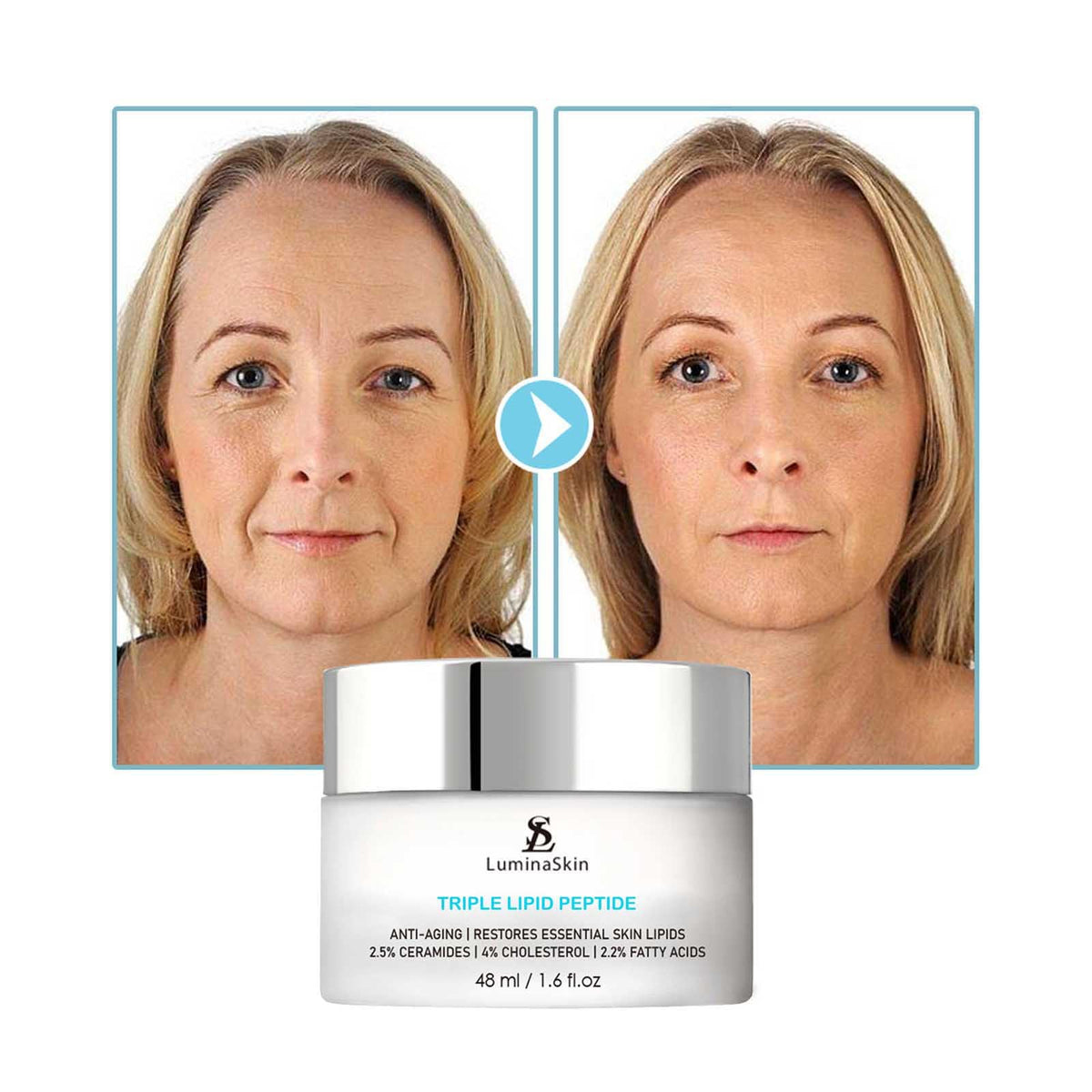 LuminaSkin application on hand showing easy absorption and moisturization