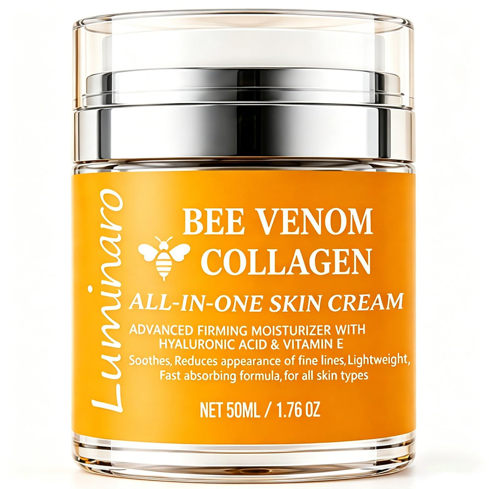 luminaro product front jar and box showing clean packaging and branding benefit clarity