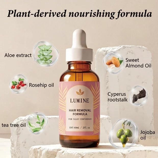 LUMINE ingredients label close-up showing clean formulation and no artificial additives