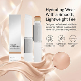 Lumineskin Labs Facelove being applied under eye demonstrating concealing and brightening effect