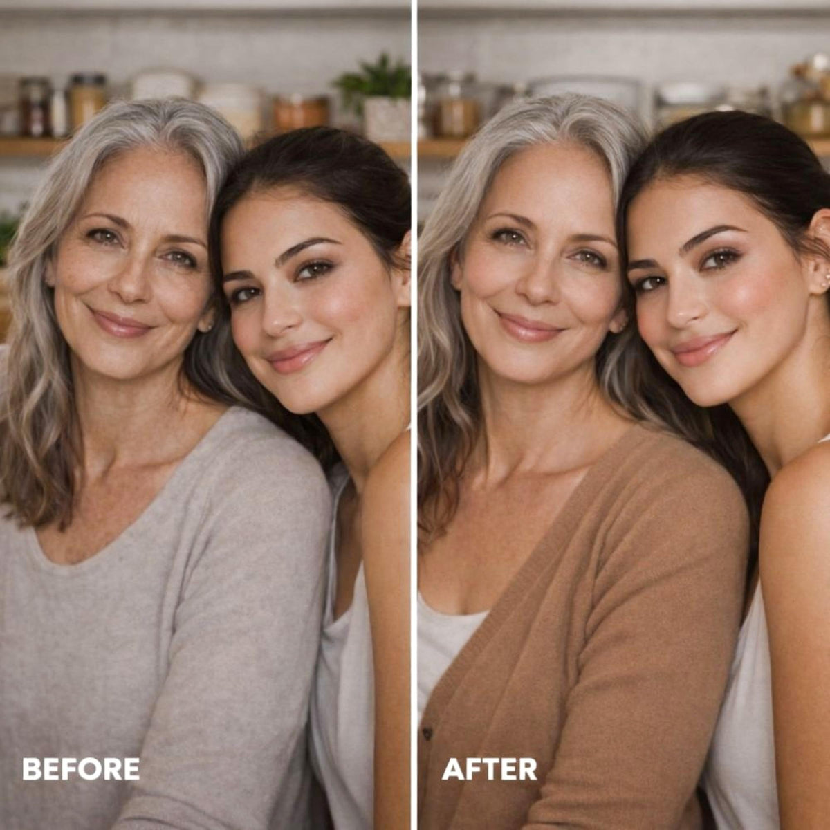 LUMINESS dual-sided buffing brush angled view for even blending and faster application