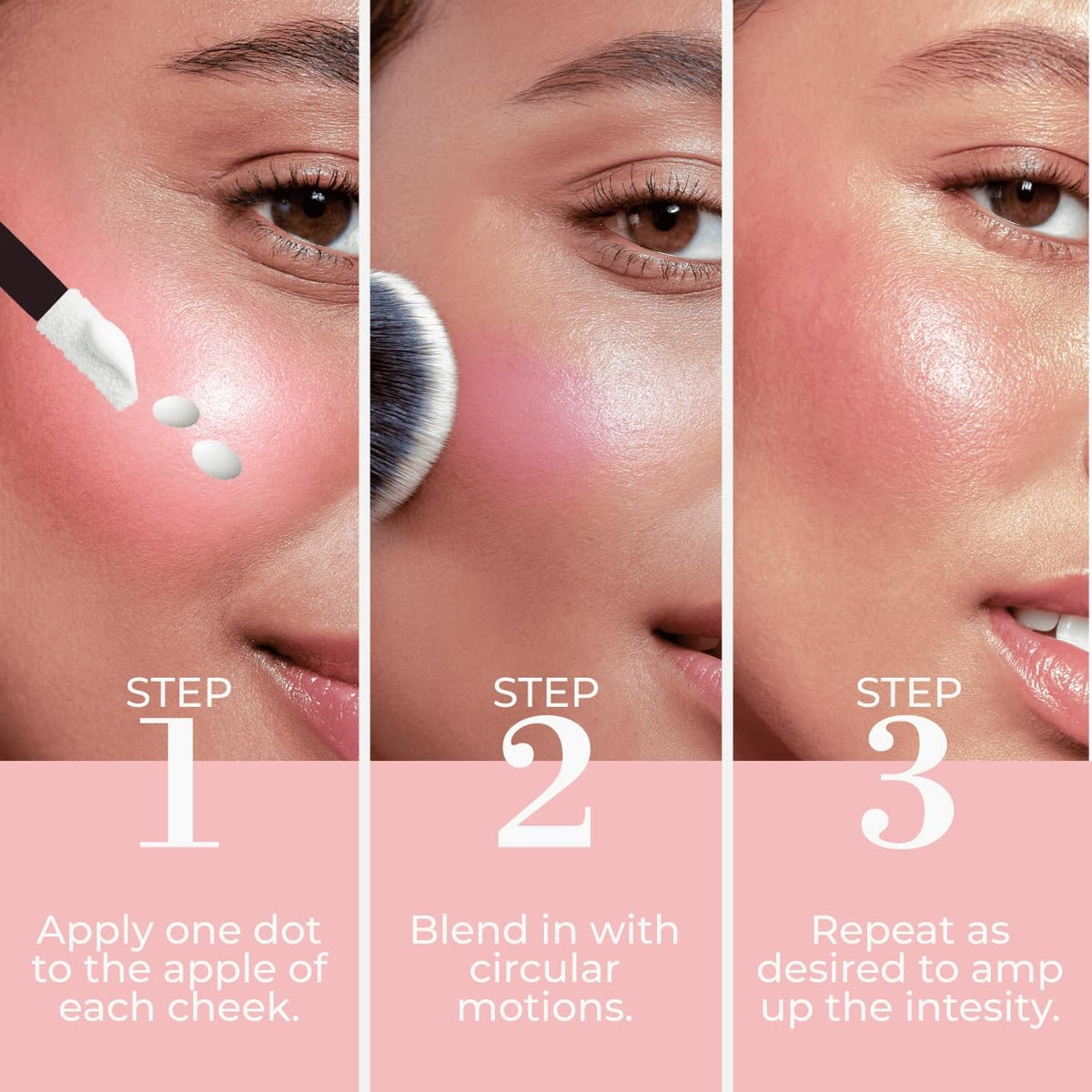 LUMINESS swatches showing matte and shimmer options illustrating finish versatility