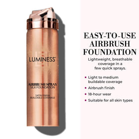 LUMINESS can in hand to show size and easy at-home use